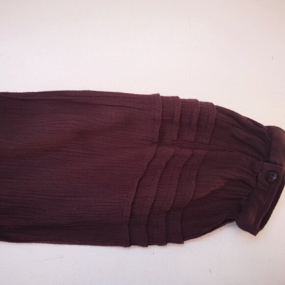 American Eagle Outfitters Ladies Burgundy Long Sleeves Blouse - Picture 11 of 14